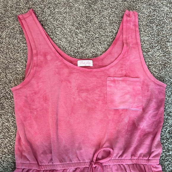 Pink Lily Let's Make Our Escape Pink Tie Dye Romper - Picture 6 of 8